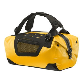 Waterproof travel bag in yellow color